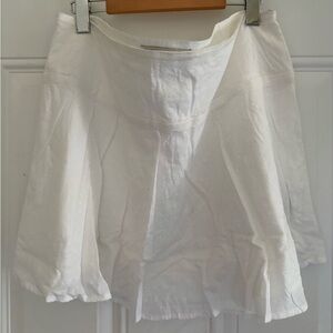 Tommy Hilfiger White Flared Eyelet Skirt